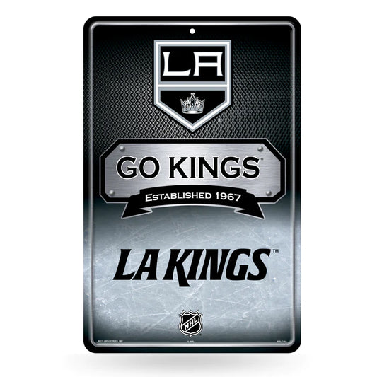 Los Angeles Kings 11"x17" Large Embossed Metal Wall Sign by Rico