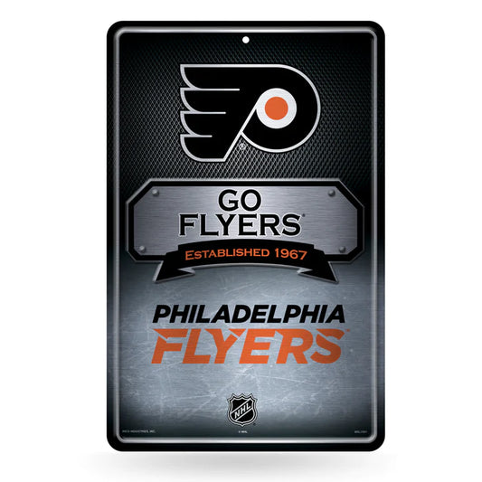 Philadelphia Flyers 11"x17" Large Embossed Metal Wall Sign by Rico