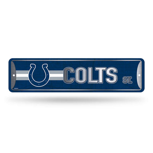 Indianapolis Colts Metal Street Sign by Rico - 4"x15"