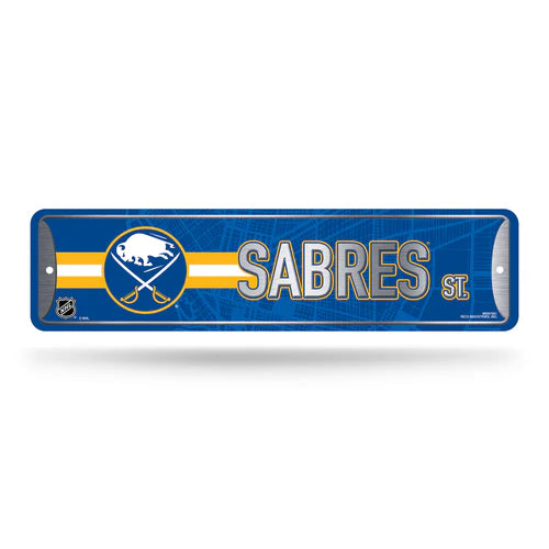 Buffalo Sabres 4"x15" Metal Street Sign by Rico