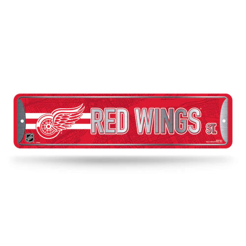 Detroit Red Wings 4"x15" Metal Street Sign by Rico