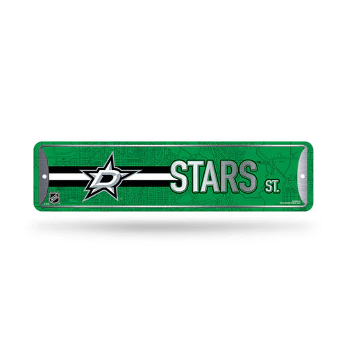 Dallas Stars Metal Street Sign 4"x15" Metal Street Sign by Rico