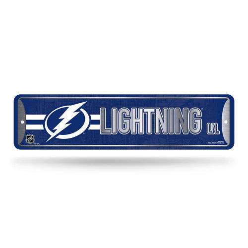 Tampa Bay Lightning 4"x15" Metal Street Sign by Rico