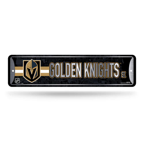 Vegas Golden Knights 4"x15" Metal Street Sign by Rico