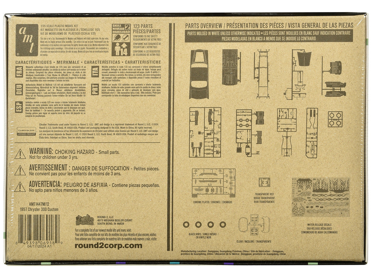 1957 Chrysler 300 Custom 1/25 Scale Model Kit Skill Level 2 by AMT