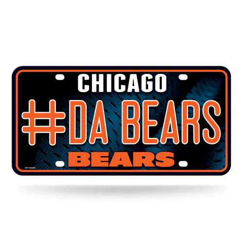 Chicago Bears #1 Da Bears Metal License Plate by Rico