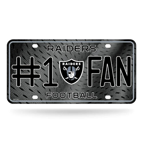 Las Vegas Raiders Primary Logo #1 Fan Metal License Plate by Rico