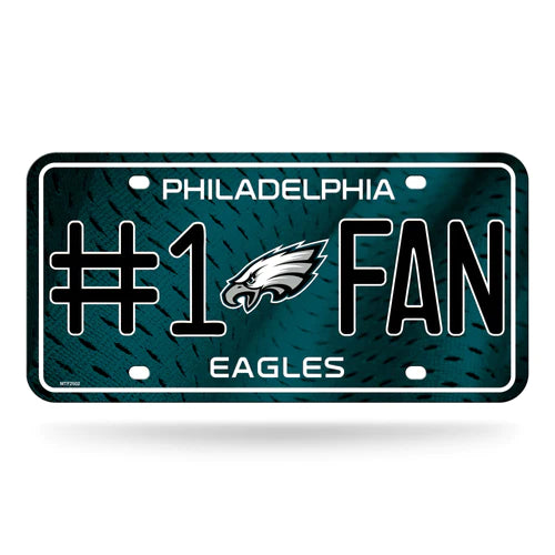 Philadelphia Eagles #1 Fan Metal Auto License Plate / Tag by Rico