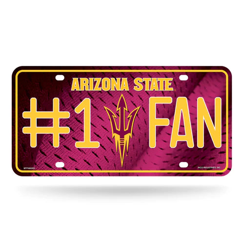 Arizona State Sun Devils "Pitch Fork" #1 Fan Metal License Plate by Rico