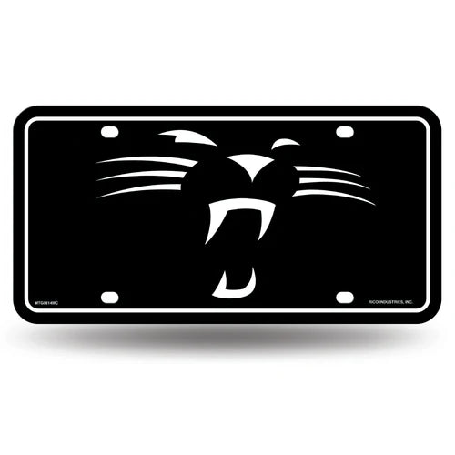 Carolina Panthers Metal License Plate by Rico