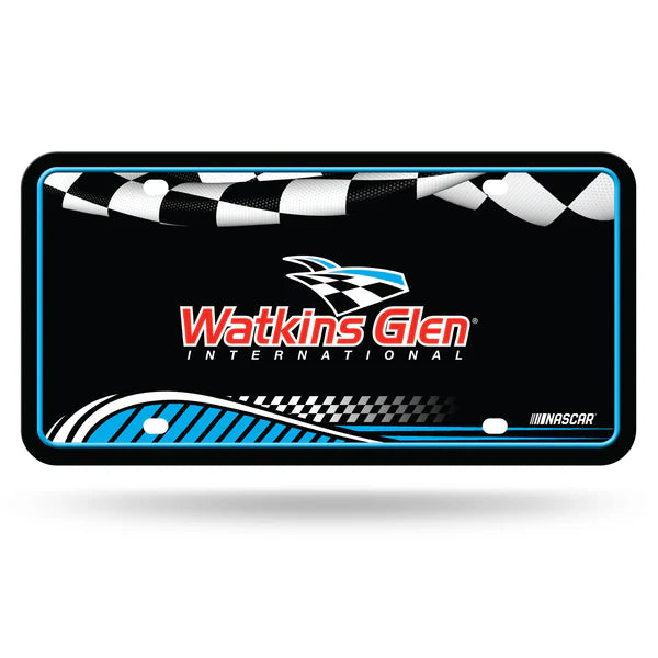 Watkins Glen International NASCAR 6x12 metal license plate with vibrant graphics and durable design. Officially licensed.