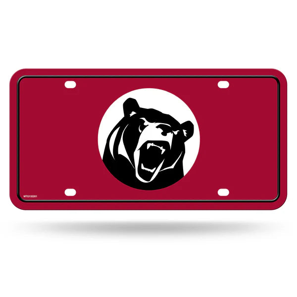 Lenoir-Rhyne Bears NCAA 6x12 metal license plate with team colors and graphics, officially licensed by NCAA.