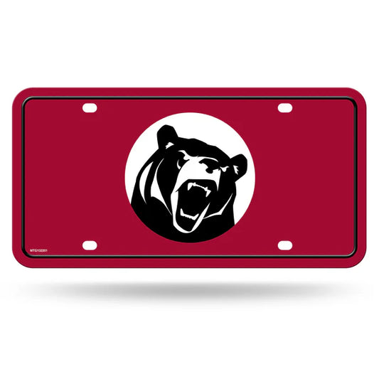 Lenoir-Rhyne Bears NCAA 6x12 metal license plate with team colors and graphics, officially licensed by NCAA.