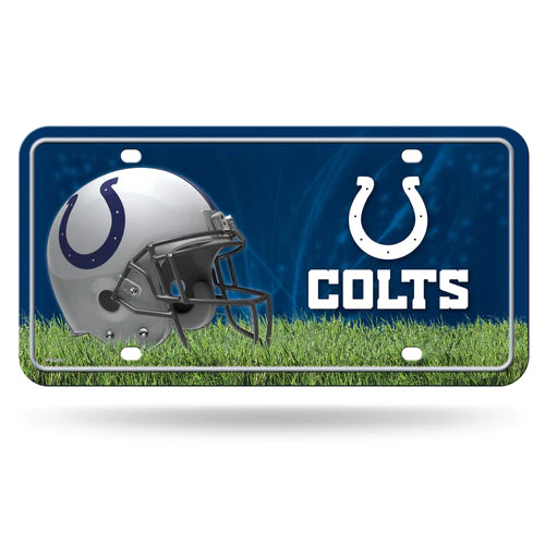 Indianapolis Colts Primary Logo Metal License Plate by Rico