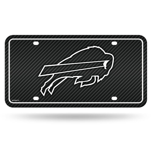 Buffalo Bills Carbon Fiber Design Metal License Plate by Rico