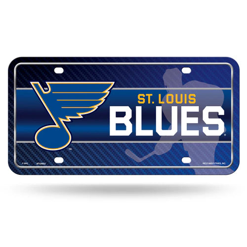 St. Louis Blues Metal Auto License Plate / Tag by Rico Industries
