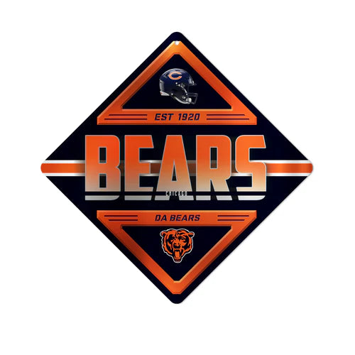 Chicago Bears 16.5 X 16.5 Metal Wall Sign by Rico