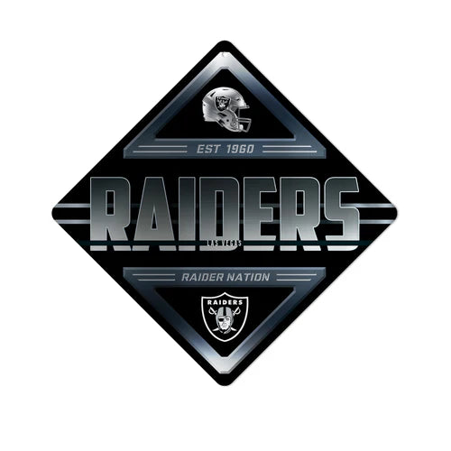 Las Vegas Raiders 16.5 X 16.5 Metal Wall Sign by Rico