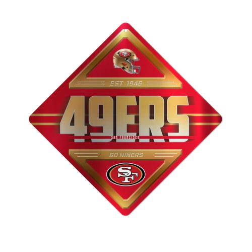 San Francisco 49ers 16.5 X 16.5 Metal Wall Sign by Rico