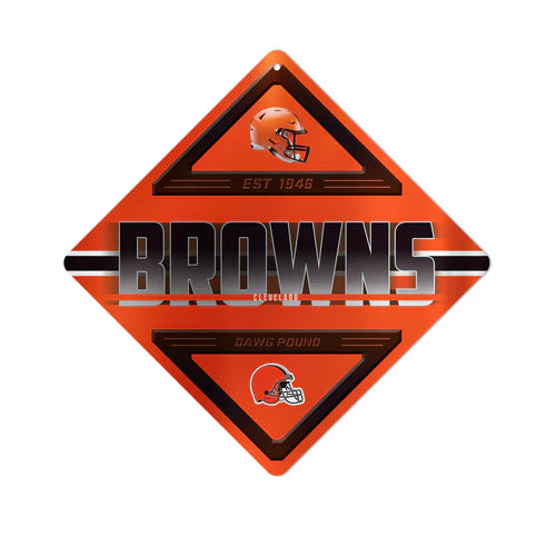 Cleveland Browns 16.5 X 16.5 Metal Wall Sign by Rico