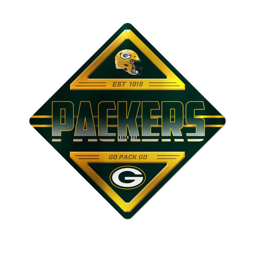 Green Bay Packers 16.5 X 16.5 Metal Wall Sign by Rico