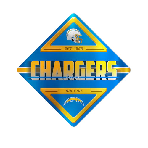 Los Angeles Chargers 16.5 X 16.5 Metal Wall Sign by Rico