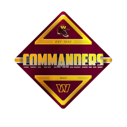 Washington Commanders 16.5 X 16.5 Metal Wall Sign by Rico