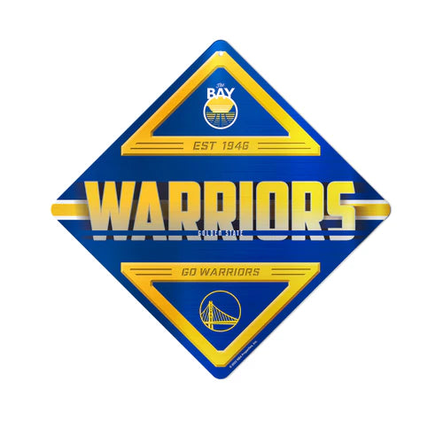 Golden State Warriors 16.5 X 16.5 Metal Wall Sign by Rico