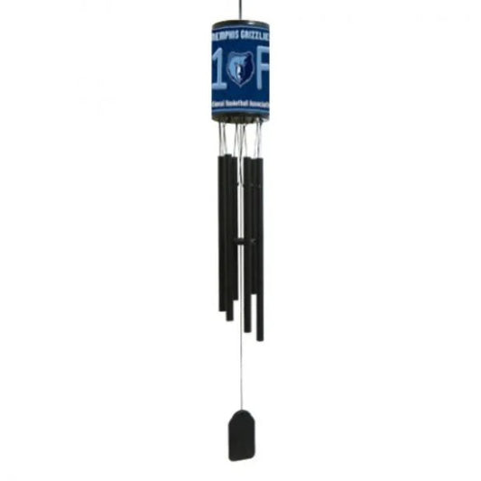 Memphis Grizzlies #1 Fan Wind Chime: 33" long, team colors and graphics, 6 aluminum flutes for quality sound. Officially licensed NBA product.