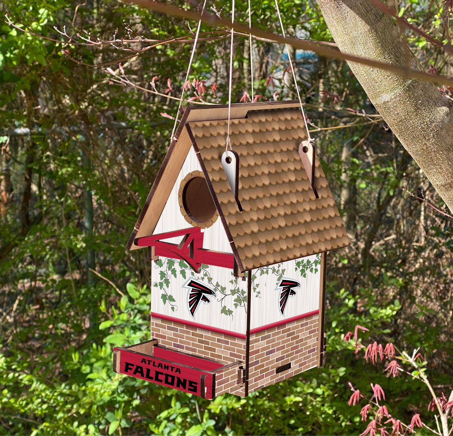 Atlanta Falcons Wood Birdhouse by Fan Creations