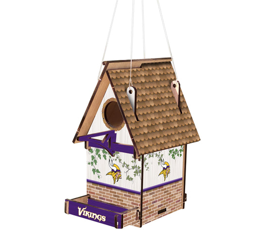 Show team spirit and love for birds with the Minnesota Vikings Wood Birdhouse by Fan Creations. Officially licensed and made in the USA, it's cut and printed on MDF