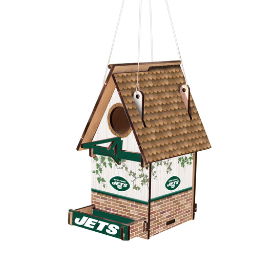New York Jets Wood Birdhouse by Fan Creations