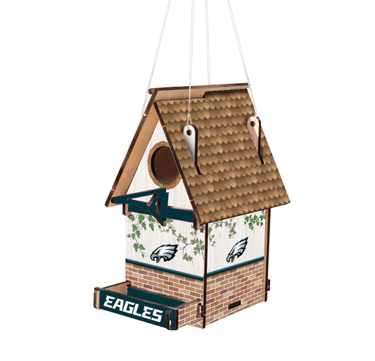 Show team spirit and love for birds with the Philadelphia Eagles Wood Birdhouse by Fan Creations. Officially licensed and made in the USA, it's cut and printed on MDF.