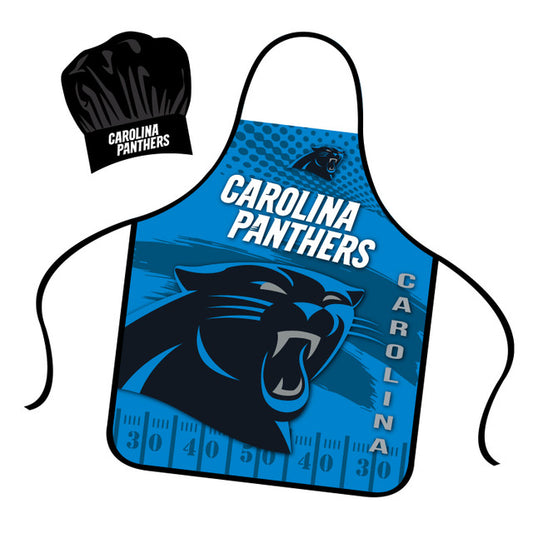 Carolina Panthers Apron and Chef Hat Set by Mojo Licensing