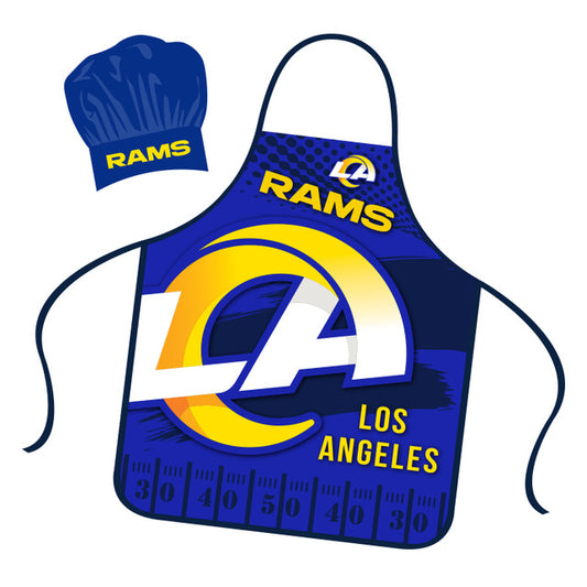 Los Angeles Rams Apron and Chef Hat Set by Mojo Licensing
