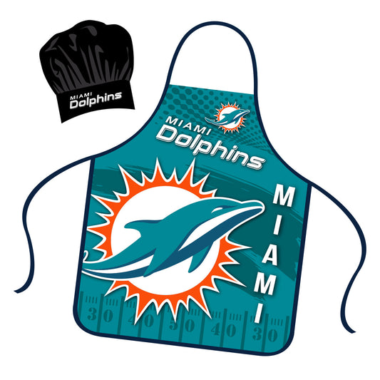 Miami Dolphins Apron and Chef Hat Set by Mojo Licensing