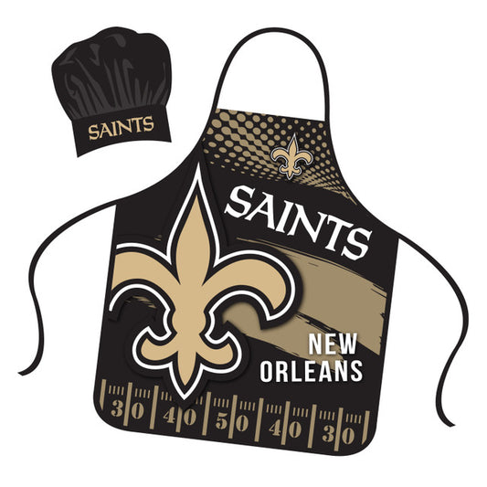 New Orleans Saints Apron and Chef Hat Set by Mojo Licensing