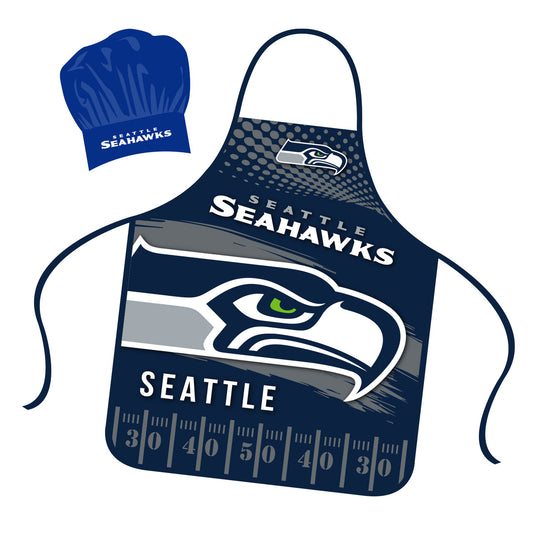 Seattle Seahawks Apron and Chef Hat Set by Mojo Licensing