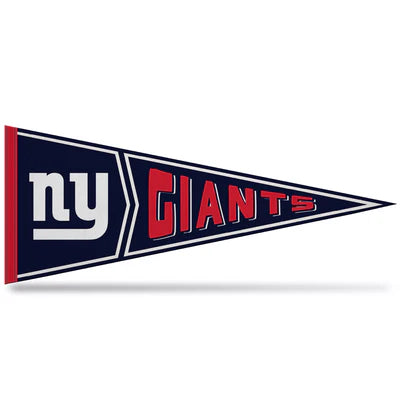 New York Giants NFL Retro Pennant - 12"x30" soft felt, team graphics/colors, officially licensed by Rico.