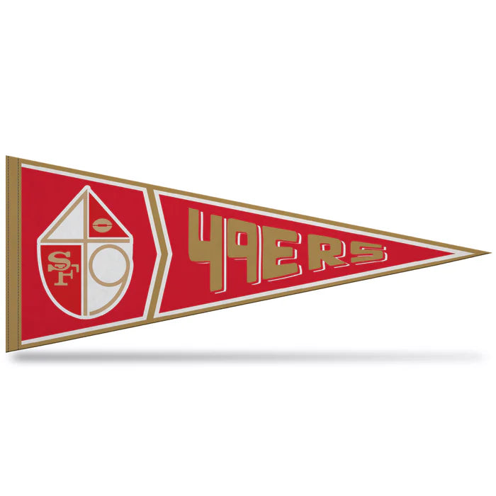 San Francisco 49ers Retro Design 12" x 30" Soft Felt Pennant by Rico