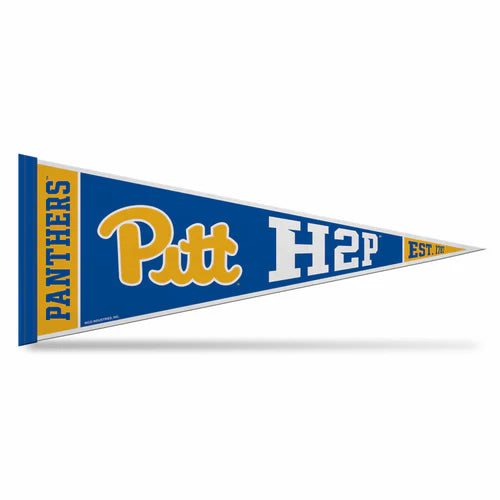 Pitt Panthers NCAA felt pennant with vibrant team colors and official university graphics by Rico Industries