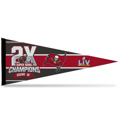 Tampa Bay Buccaneers 12" x 30" Super Bowl Champs Soft Felt Pennant by Rico
