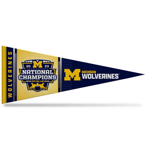 Michigan Wolverines 2023-24 CFP National Champions 12X30 Pennant by Rico