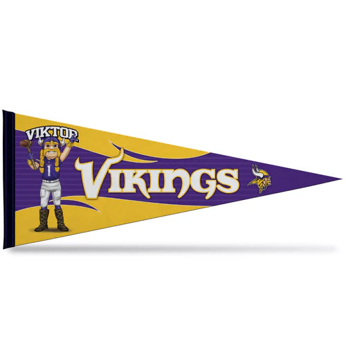 Minnesota Vikings 12" x 30" Mascot Design Soft Felt Pennant by Rico