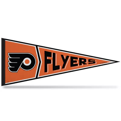 Philadelphia Flyers NHL Retro Pennant: 12x30 inches, soft felt material, official team graphics/colors, made by Rico. Get your officially licensed fan gear today!
