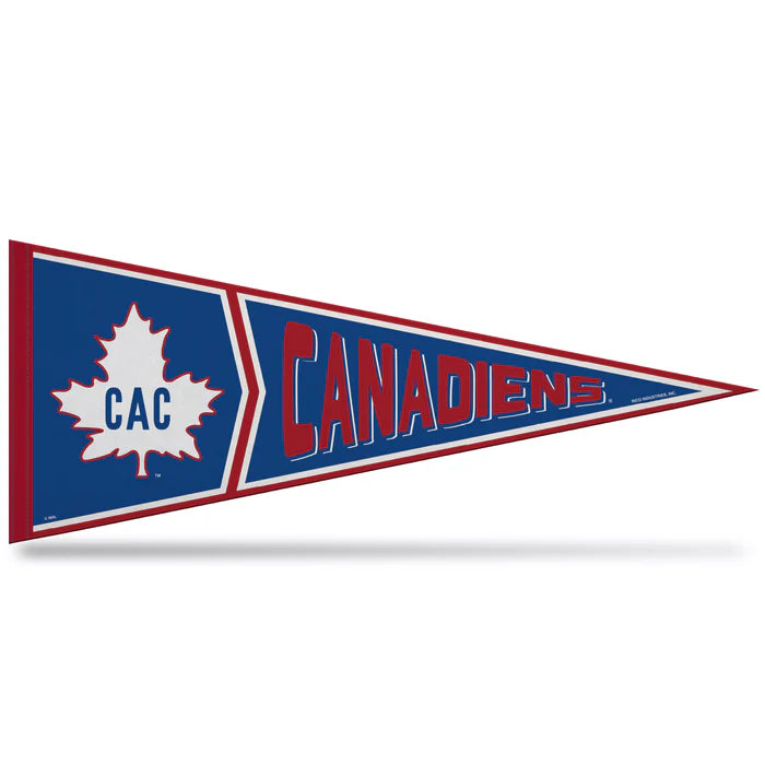 Montreal Canadiens 12" x 30" Retro Design Soft Felt Pennant by Rico