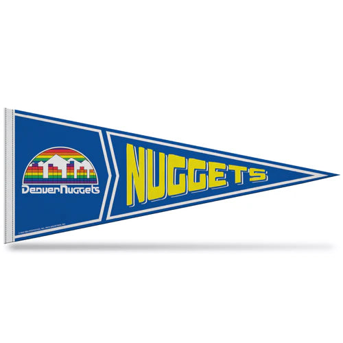 Denver Nuggets 12" x 30" Retro Design Soft Felt Pennant by Rico