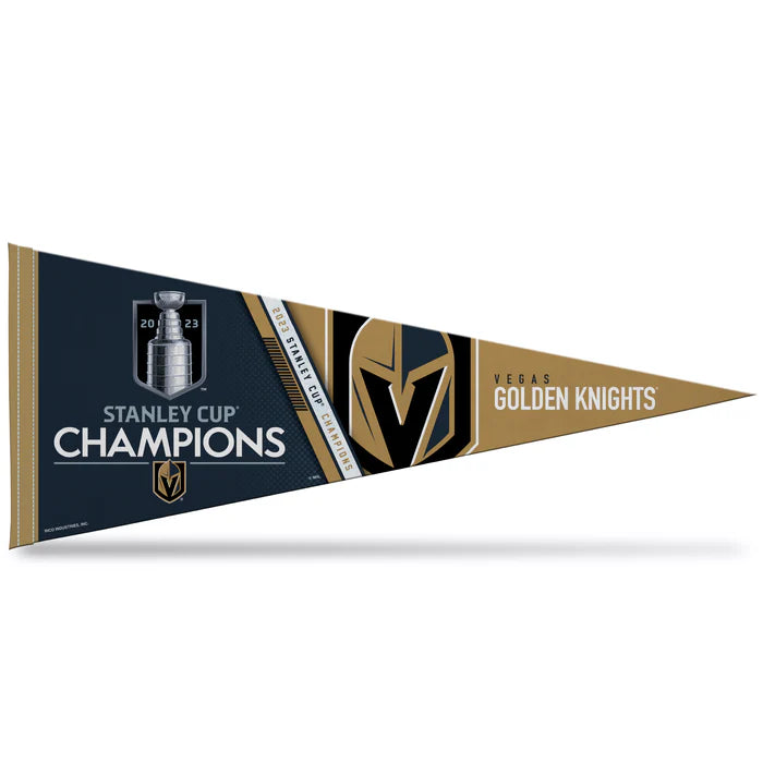 Vegas Golden Knights 2023 Stanley Cup Champions 12" X 30" Pennant by Rico