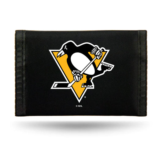 Pittsburgh Penguins Trifold Nylon Wallet by Rico Industries
