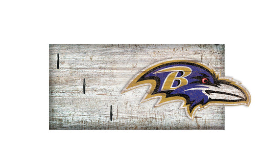 Baltimore Ravens 6" x 12" Key Holder by Fan Creations
